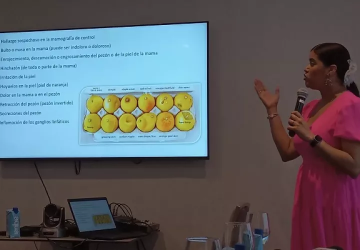 Hay una tendencia al aumento en el cáncer de mama, apareciendo cada vez más en mujeres  jóvenes, expuso la doctora Millyant Rojas.