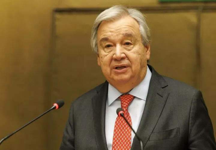 Guterres aboga por el trabajo en unidad para llevar al mundo por el camino de la sostenibilidad. Foto: EFE 