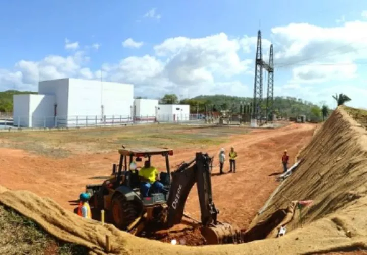 Subestación de Burunga en Panamá Oeste. Foto: Cortesía