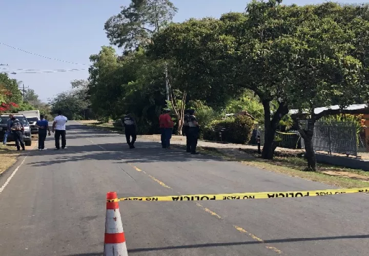 Ante este hecho de sangre en Chupampa, Herrera, los moradores exigen una mayor seguridad. Foto. Thays Domínguez