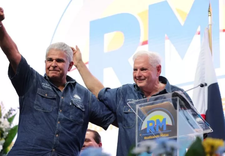 Mulino y Martinelli durante el lanzamiento de la campaña electoral. Foto: Archivo