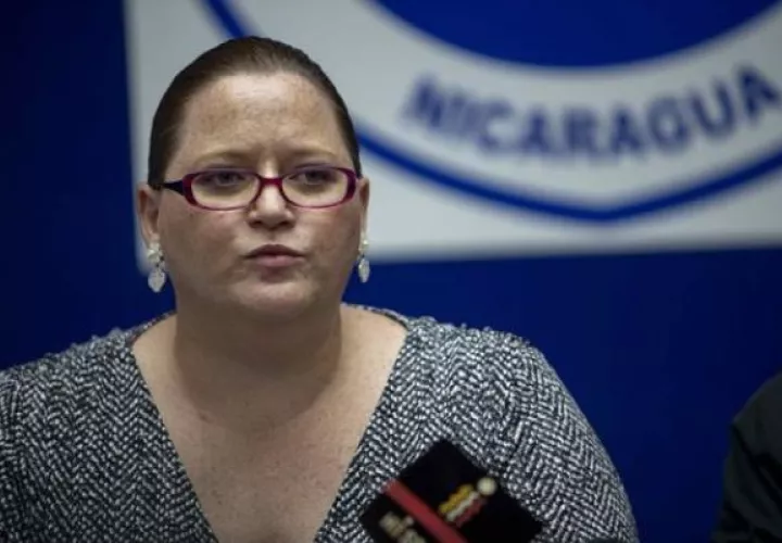La ministra de Gobernación de Nicaragua, María Amelia Coronel. Foto: EFE