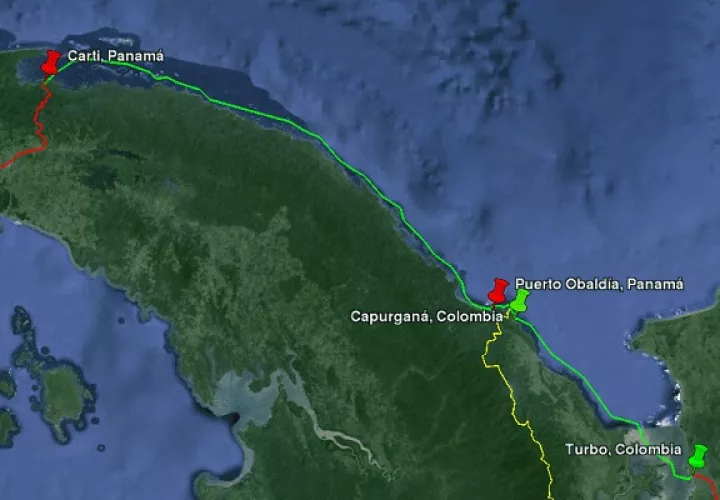 Este hecho se registró muy cerca de un área conocida como Carreto, en Puerto de Obaldía.