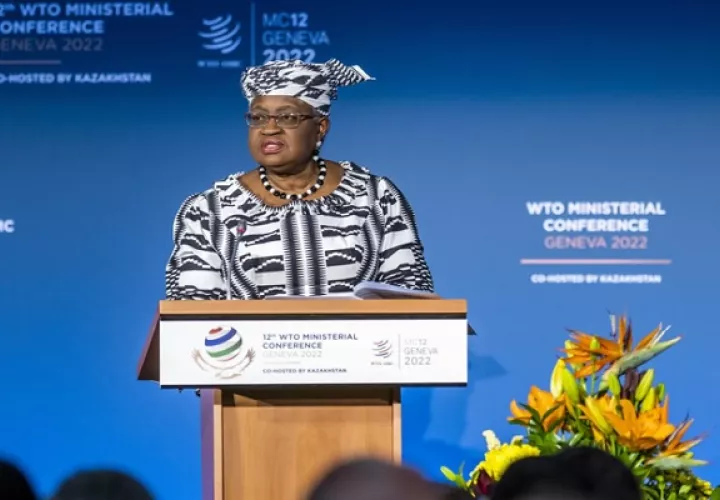 La directora general de la OMC, Ngozi Okonjo-Iweala, en una imagen de archivo. Foto: EFE