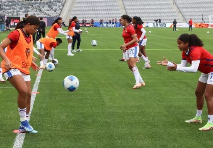Jugadoras de la selección femenina de Panamá. Foto: Fepafut