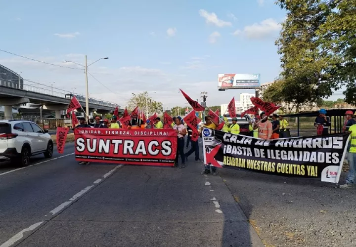 Suntracs anunció una huelga nacional de advertencia para el 19 de marzo. Foto: Cortesía