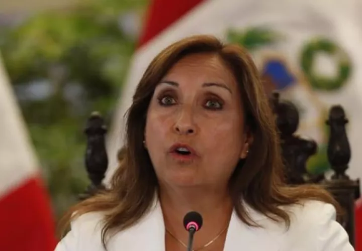 La presidenta del Perú, Dina Boluarte. Foto: EFE