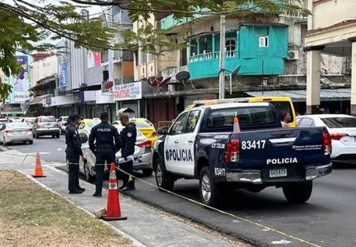 Al lugar donde se dio el hecho violento llegó la Policía Nacional y el Ministerio Público. Foto: Diomedes Sánchez  