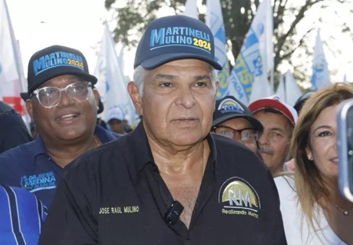 José Raúl Mulino, candidato presidencial de Realizando Metas (RM) y Alianza. Archivo.