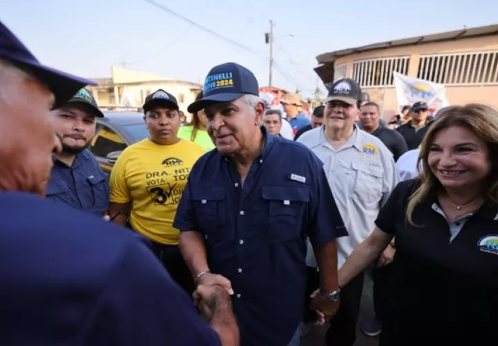 Recorrido del candidato presidencial, José Raúl Mulino. Foto: Cortesía