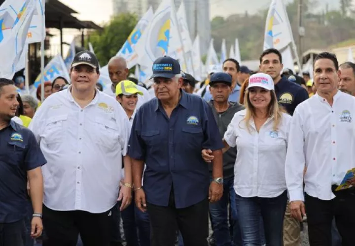 Recorrido de José Raúl Mulino y Sergio "Chello" Gávez. Foto: Cortesía