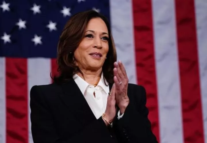 La vicepresidenta de Estados Unidos, Kamala Harris. Foto: EFE