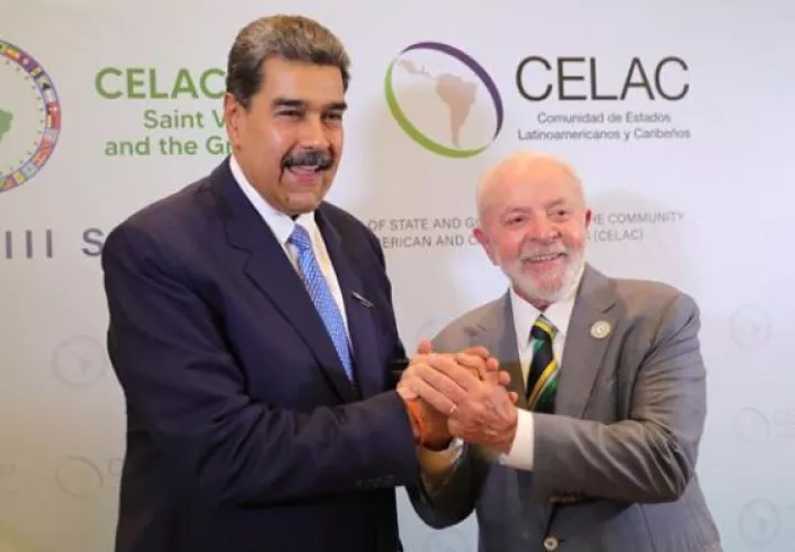 Nicolás Maduro y Luiz Inácio Lula da Silva. Foto: EFE