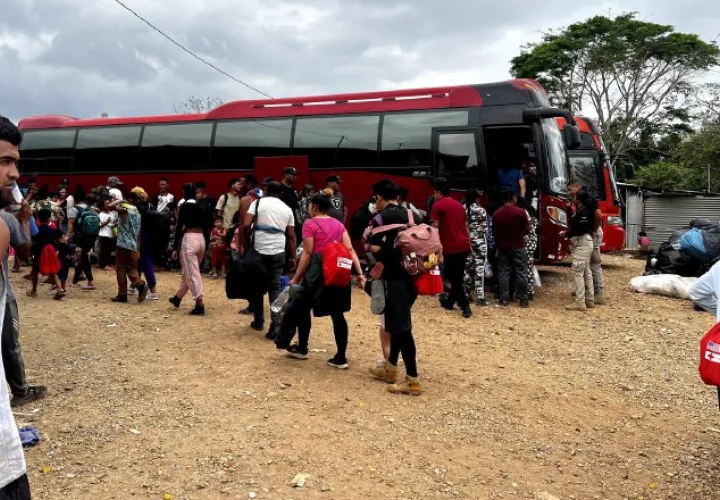 La mayoría de los migrantes que están circulando por el país vienen procedente de Venezuela y Haití. Migración Panamá.