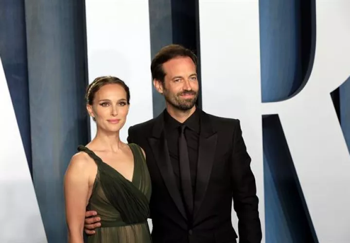Natalie Portman y su exesposo Benjamin Millepied. Foto:  EFE