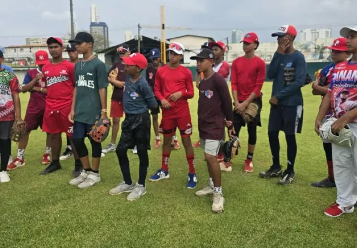 Los jugadores de Panamá durante los entrenamientos. Foto: Probeis