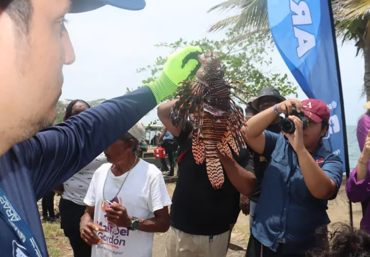  la disciplina Scuba fue ganada por la Policía Nacional con 13 peces capturados. Foto: Cortesía  ARAP. 