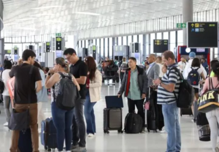 Movimiento de pasajeros en el Aeropuerto Internacional de Tocumen.