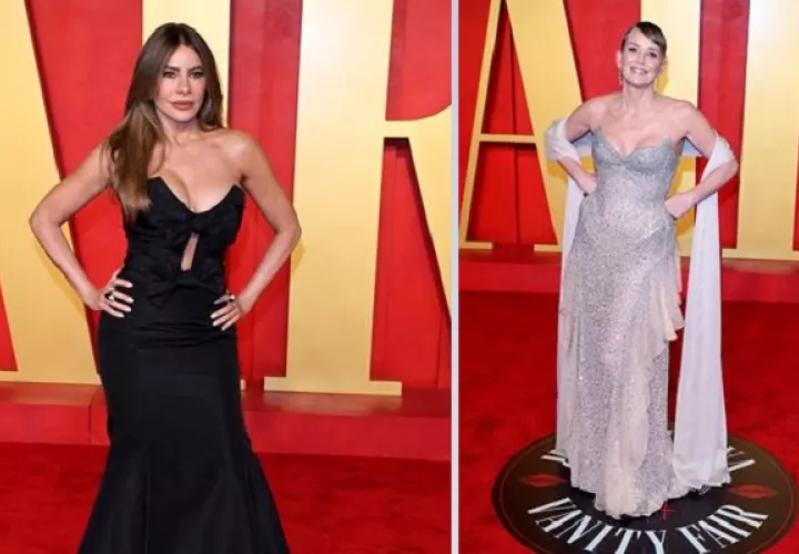 Sofía Vergara y Sharon Stone. Fotos: EFE