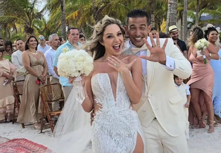 Recién casados. Foto: Instagram