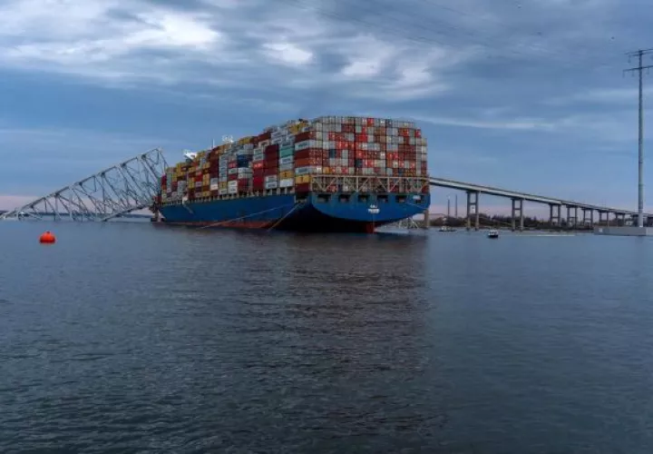La Guardia Costera de Estados Unidos abrió este martes un canal temporal. Foto: EFE