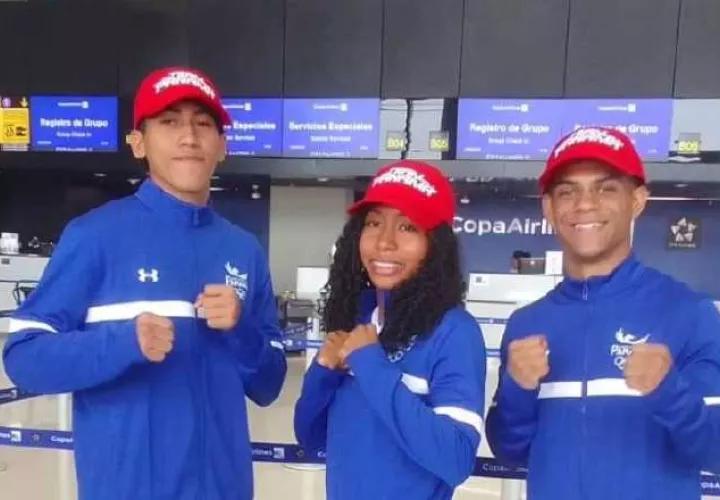 Boxeadores panameños en los Juegos de Sucre 2024. Foto: Fedebop  