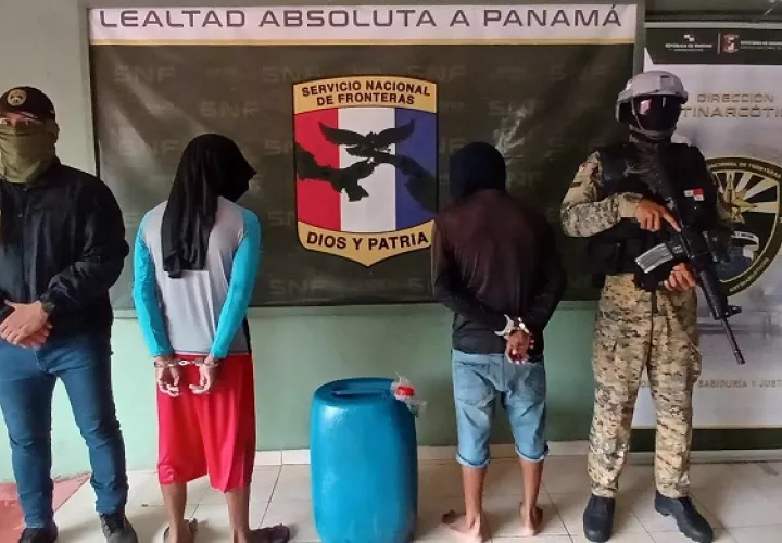 Ambos fueron llevados a  una audiencia del Sistema Penal Acusatorio (SPA) realizada en la provincia de Colón. Foto: Diomedes Sánchez 
