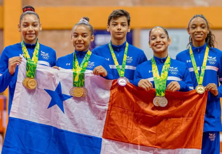 Gimnasia paanameña ganó 10 medallas en los Juegos de Sucre. Foto: Cortesía