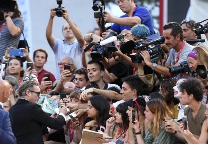 Joaquin Phoenix en la premier de 'Joker' en el Festival de Venecia en 2019. EFE