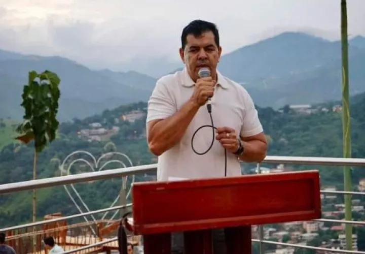 El alcalde del municipio de Portovelo, Jorge Maldonado. Foto: Cortesía