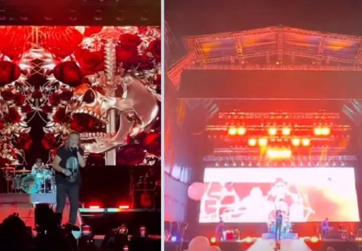 Durante el concierto. Foto: Instagram/ShowPro