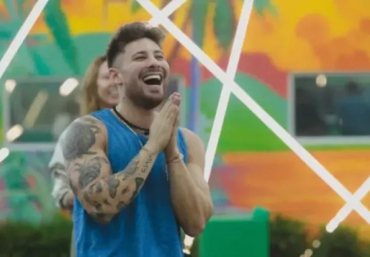 Miguel Melfi cuando ganó el líder de la semana. Foto: Canal RCN