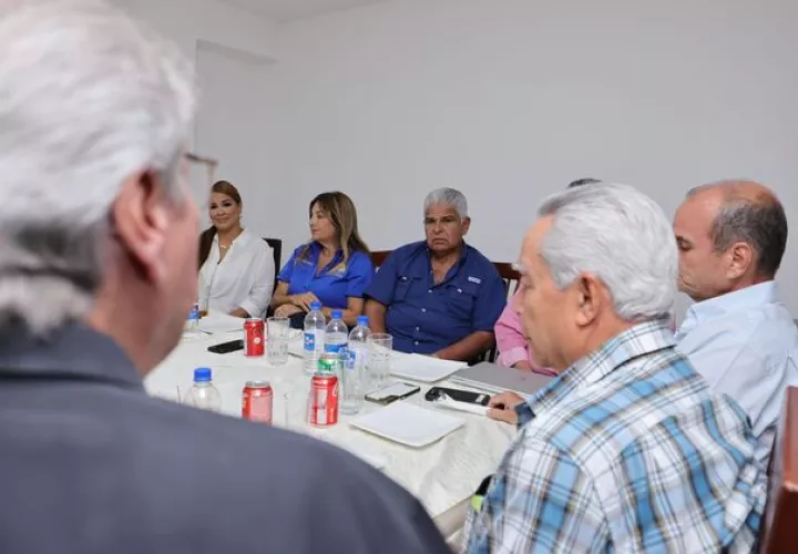 José Raúl Mulino durante su reunión de este viernes. Foto: Cortesía