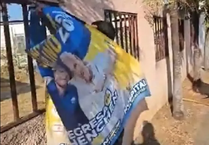 El Tribunal Electoral no ha mencionado los motivos por los cuales retiran esta propaganda, caso por caso. Foto: Internet