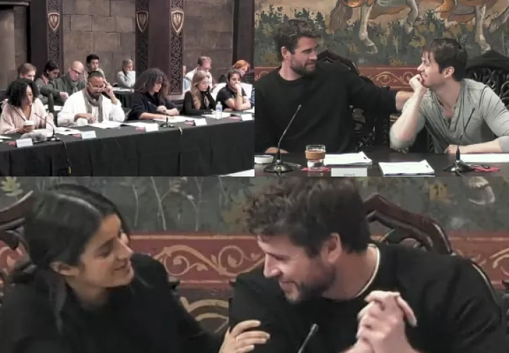Liam Hemsworth y sus compañeros de reparto en la lectura de guión. Foto: Instagram / @witchernetflix
