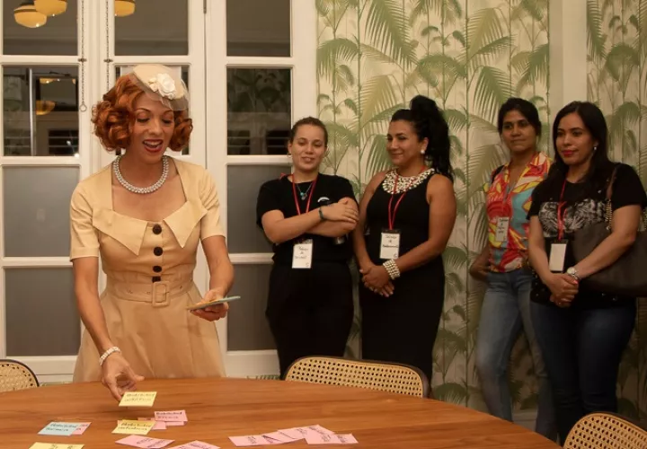 Por Panamá se podrá ver, de Malamaña Teatro, "Tía Sam", escrita, dirigida y actuada por Maritza Vernaza. Foto: Cortesía
