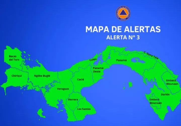 Alerta verde en todo el territorio nacional. Foto: Cortesía