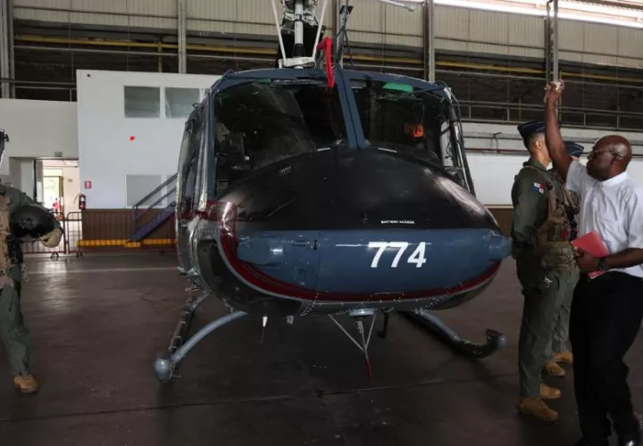 Estados Unidos entrega 8 helicópteros al SENAN. Foto: Cortesía