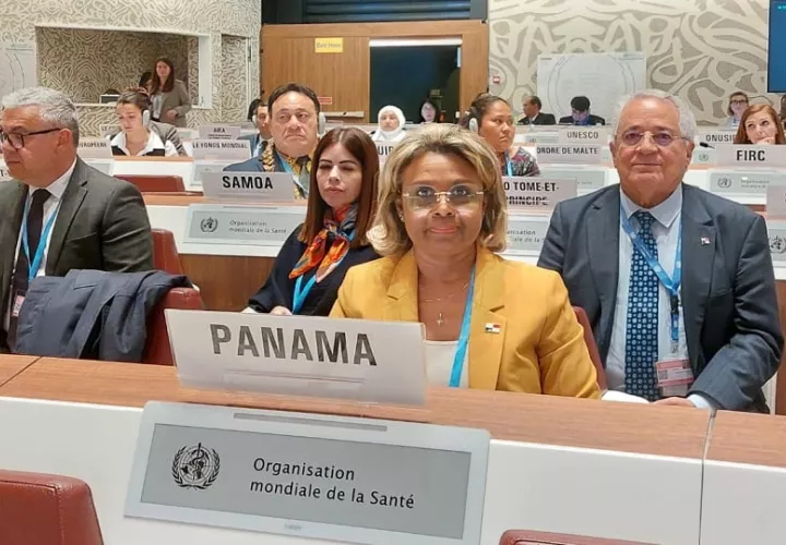 La viceministra Ivette Berrio en la Asamblea Anual de la OMS. Foto: Cortesía