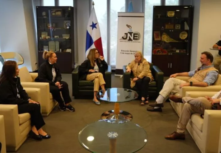 Misión de la OEA se reúne con la  Junta Nacional de Escrutinio (JNE). Foto: Cortesía