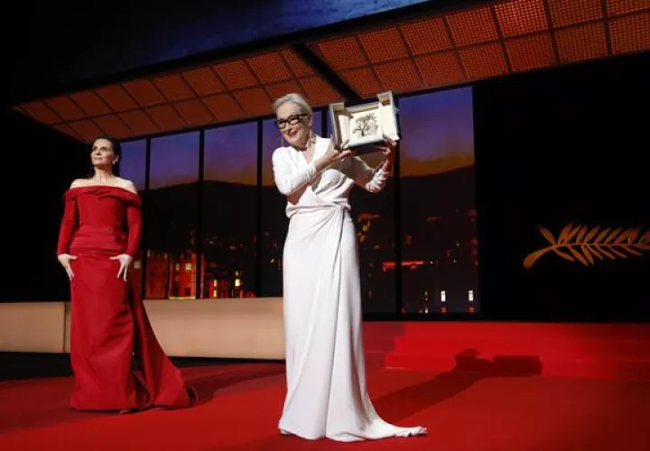 Meryl Streep, 'Palme d'ÄôOr d'Honneur', el premio Honorario de la Palma de Oro. Foto: EFE