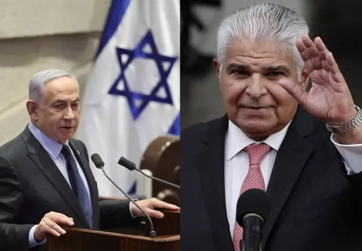 Netanyahu reiteró a Mulino la amistad que existe entre Panamá e Israel. Foto: EFE