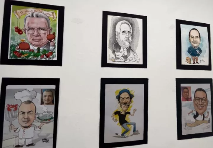 Caricaturas emblemáticas. Foto: Cortesía