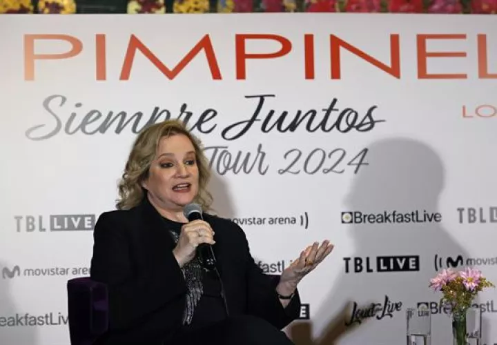 Lucía Galán, de Pimpinela. Foto: EFE