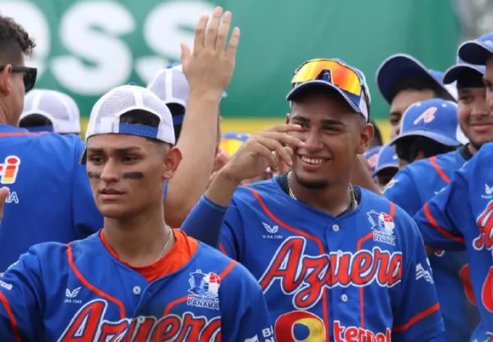 Jugadores del equipo de Azuero. Foto:EFE