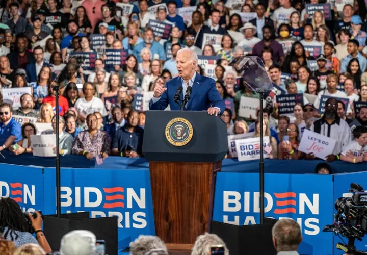 Joe Biden lució mal en el debate del jueves contra Donald Trump. Foto: EFE