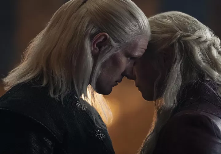 Daemon Targaryen y la reina Rhaenyra. Foto: Max