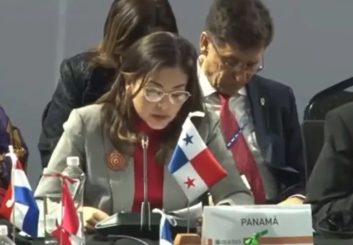 La canciller de Panamá, Janaina Tewaney Mencomo.