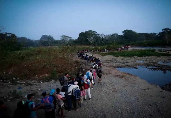 El flujo migratorio por Darién ha aumentado en los últimos años. Foto: EFE