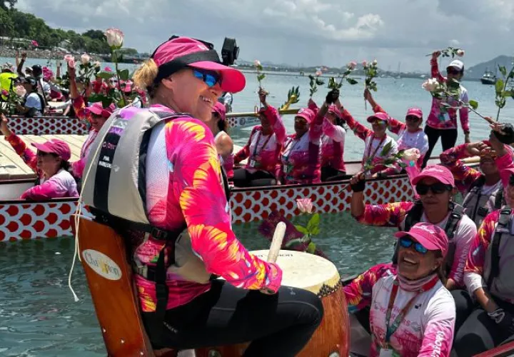 Las carreras de Botes de Dragón estuvo competitiva. Foto: Cortesía